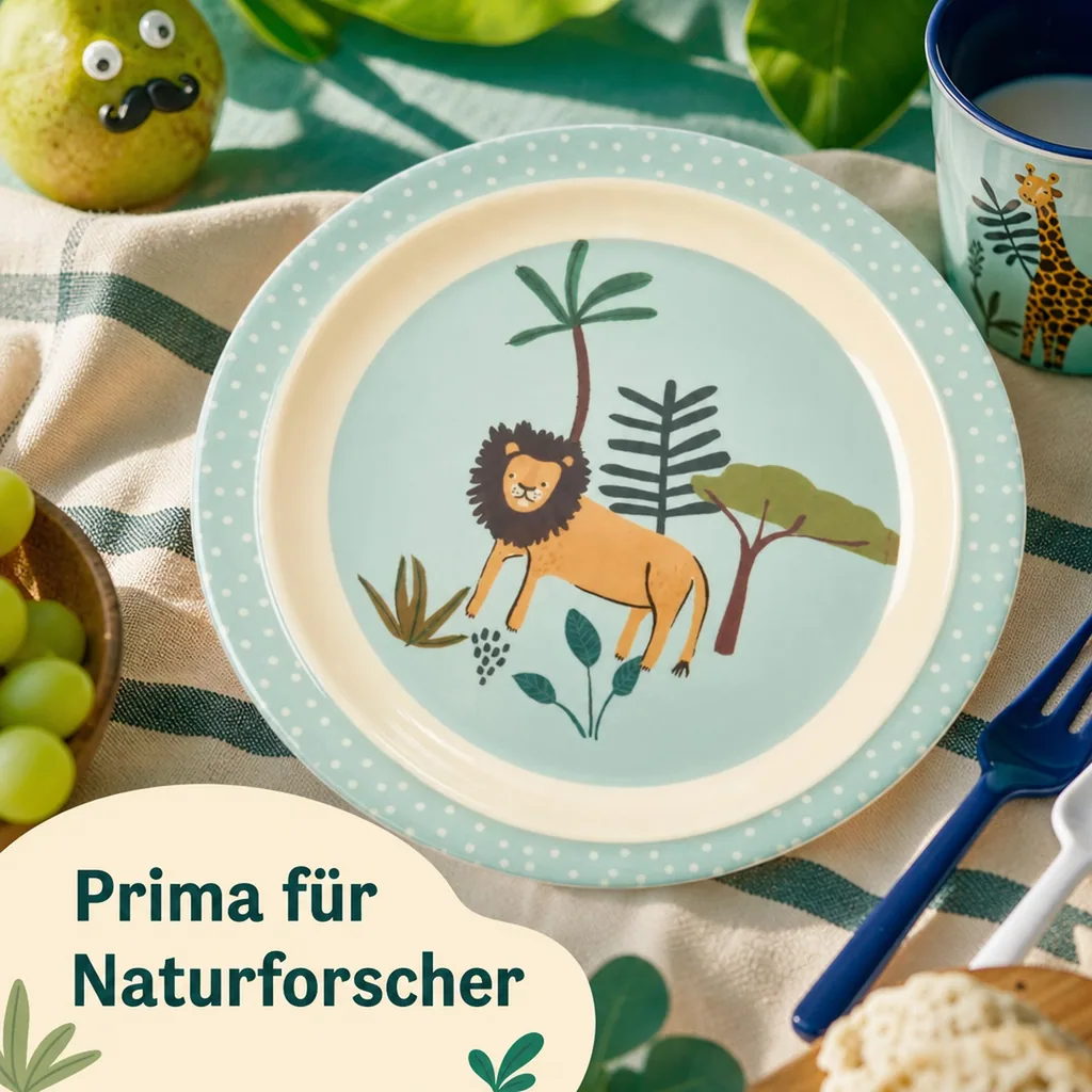 Rice Kinder Teller Dschungel Junge Melamin