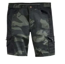 Short mit Anti-Rutsch-Bund, Farbe camouflage/schwarz, Gr. 2XL