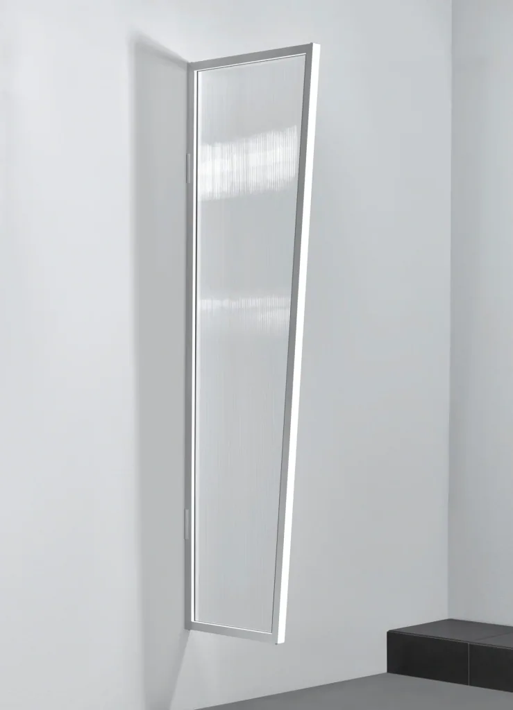 Seitenblende für B1 PC Klar, 2000 x 600 x 450 mm, Farbe weiß