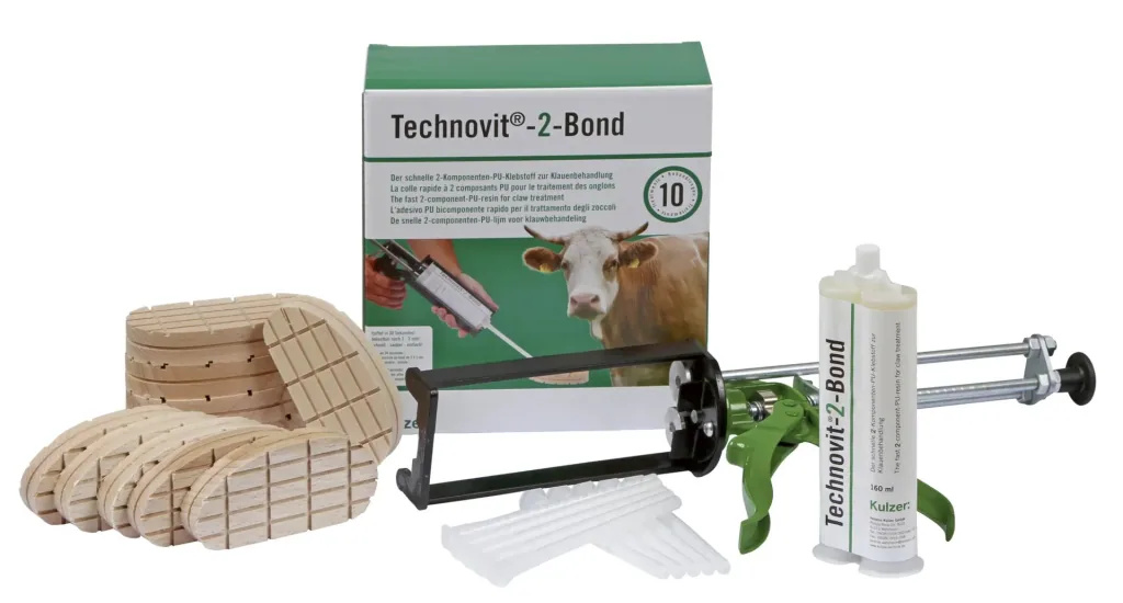 Klauen- und Hufbehandlung 2-Bond Starter Set, mit Dosierpistole