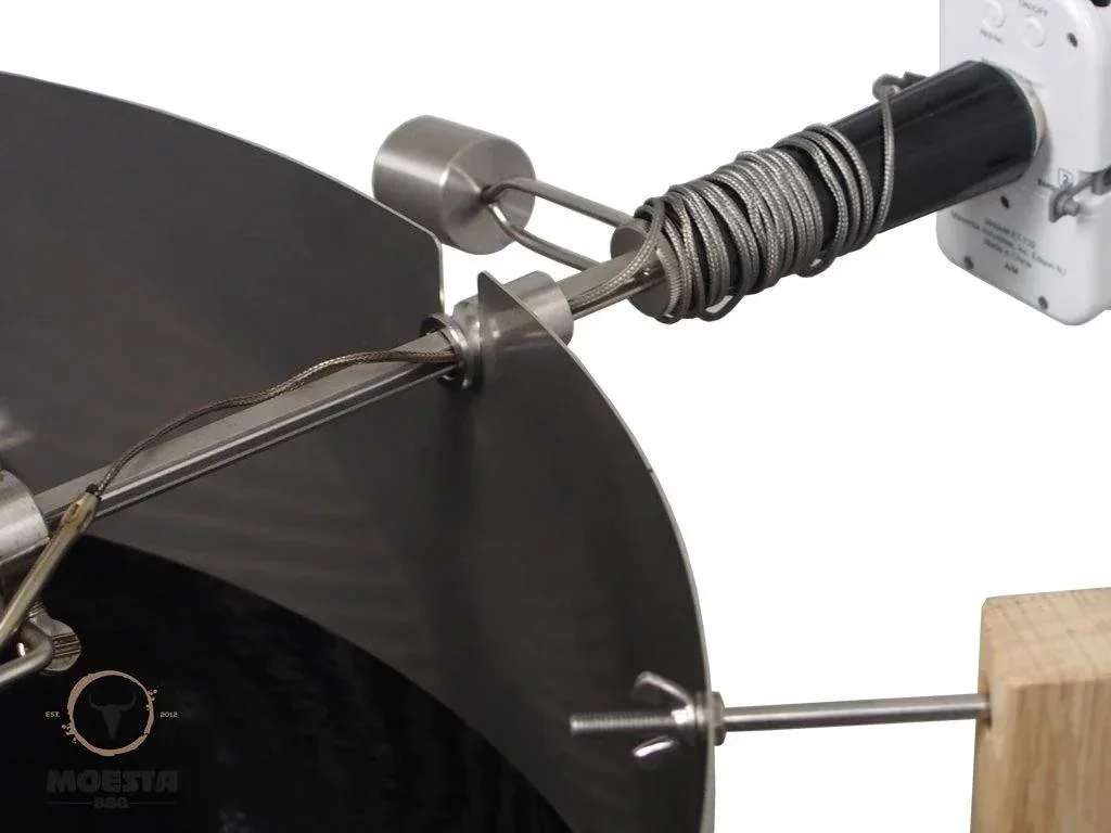 Rotisserie Set mit Batteriemotor - für: 47 und 50 cm Kugelgrill für Smokin# PizzaRing