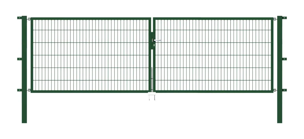 Doppeltor Flexo mit Zubehör, grün, Breite 400 cm, Höhe 120 cm, PF: 80x80 cm