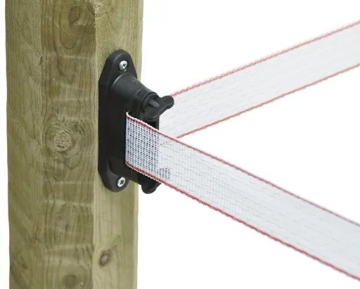 Profi Eck-/Streckenisolator für 4 cm-Band, schwarz, 10 Stück