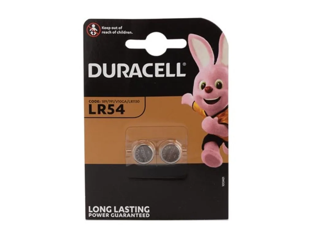 DURACELL - ALKALINE-KNOPFZELLE 1.5 V LR54 - 2 Stück