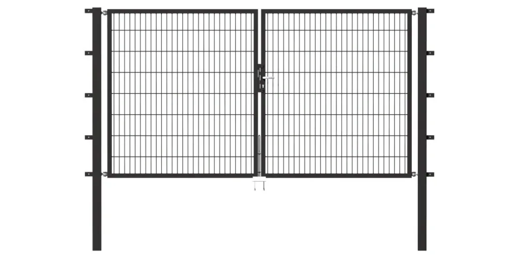Doppeltor Flexo mit Zubehör, anthrazit, Breite 200 cm, Höhe 200 cm, PF: 60x60 cm