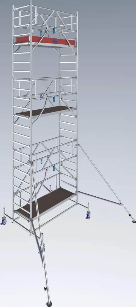 STABILO Fahrgerüst Serie 10, Feldlänge 2 m, Arbeitshöhe ca. 7,40 m