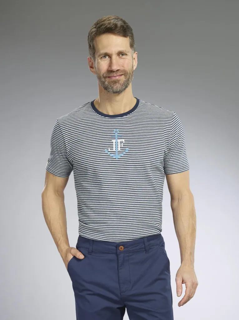 Hose mit Twill, Farbe marine, Gr.48