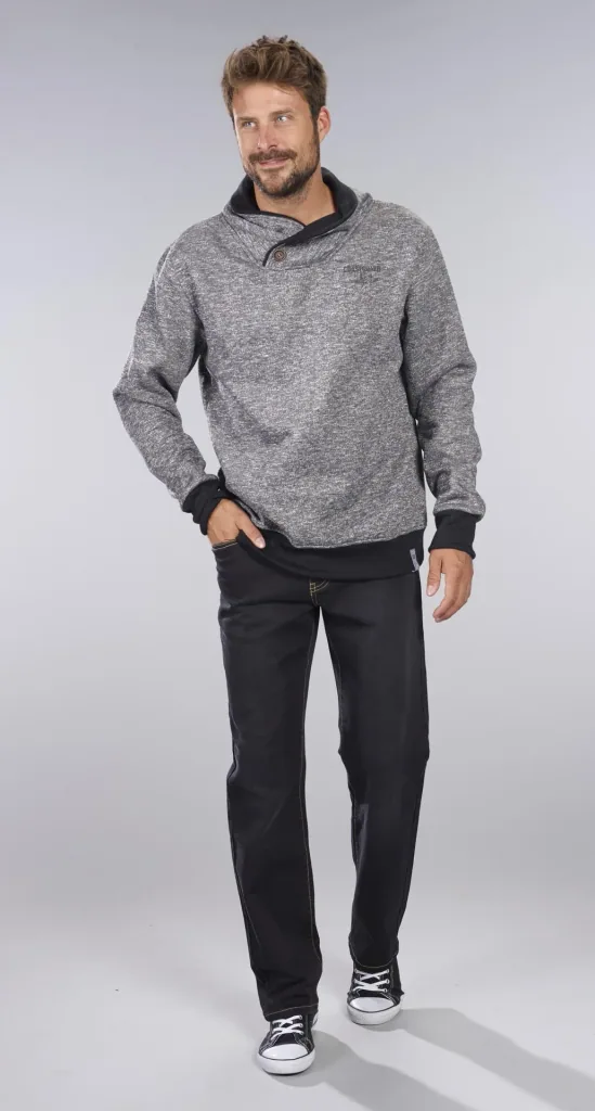 Joggpants aus Stretchdenim, Farbe schwarz, Gr. 60