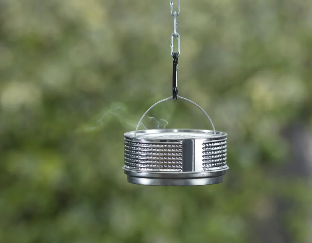 Insektenspiralhalter aus Metall, silberfarben, inklusive 10 Insektenspiralen