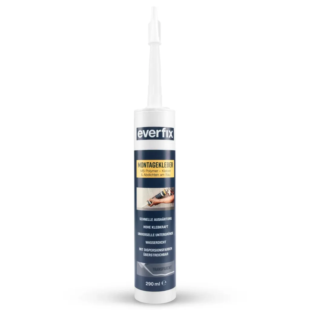 Montagekleber, transparent, 290 ml