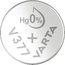 Silberoxid Knopfzelle V377 / SR66, 1,55 Volt - 1 Stück