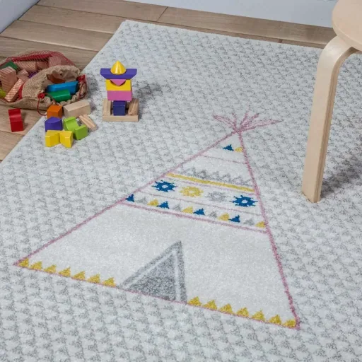 Art for Kids Kinderteppich Tipi, Größe: 100 x 150 cm