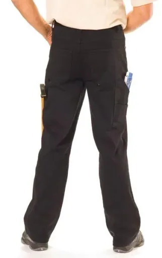 Stretch Workerjeans, Farbe schwarz, Gr.58