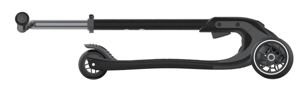 ULTIMUM   Tretroller Kinder Erwachsene, 125/90 mm extra breit, ABEC 7, 3-rädrig, höhenverstellbar, grau