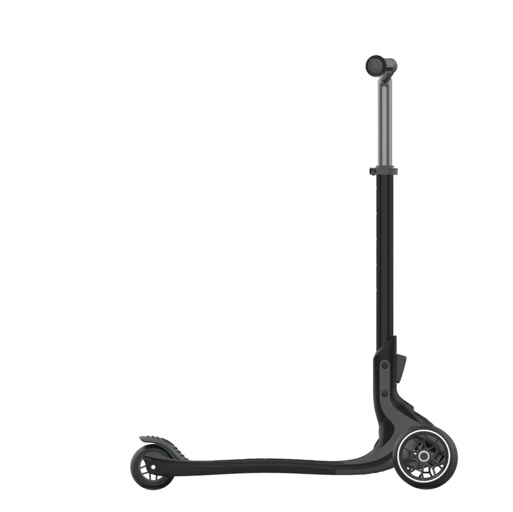 ULTIMUM   Tretroller Kinder Erwachsene, 125/90 mm extra breit, ABEC 7, 3-rädrig, höhenverstellbar, grau