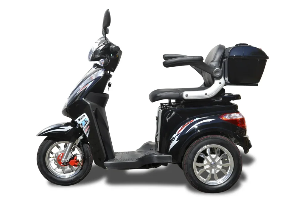 Senioren Roller schwarz - 30 Ah Li-Io Akku - 25 km/h - Seniorenmobil