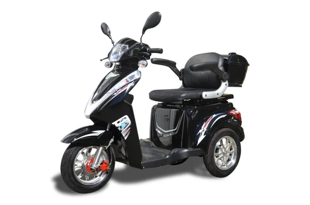 Senioren Roller schwarz - 30 Ah Li-Io Akku - 25 km/h - Seniorenmobil