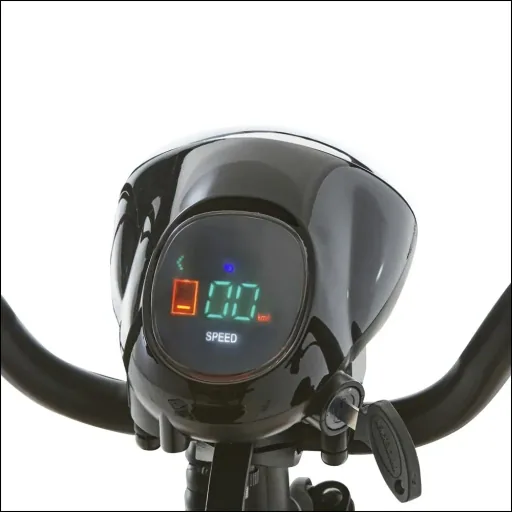4-Rad E-Mobil Assisi 2.0 6 km/h Safety: 36V/10Ah Li-Ionen mit Gepäck-Tasche/-Korb, Blinker, faltbar, blau