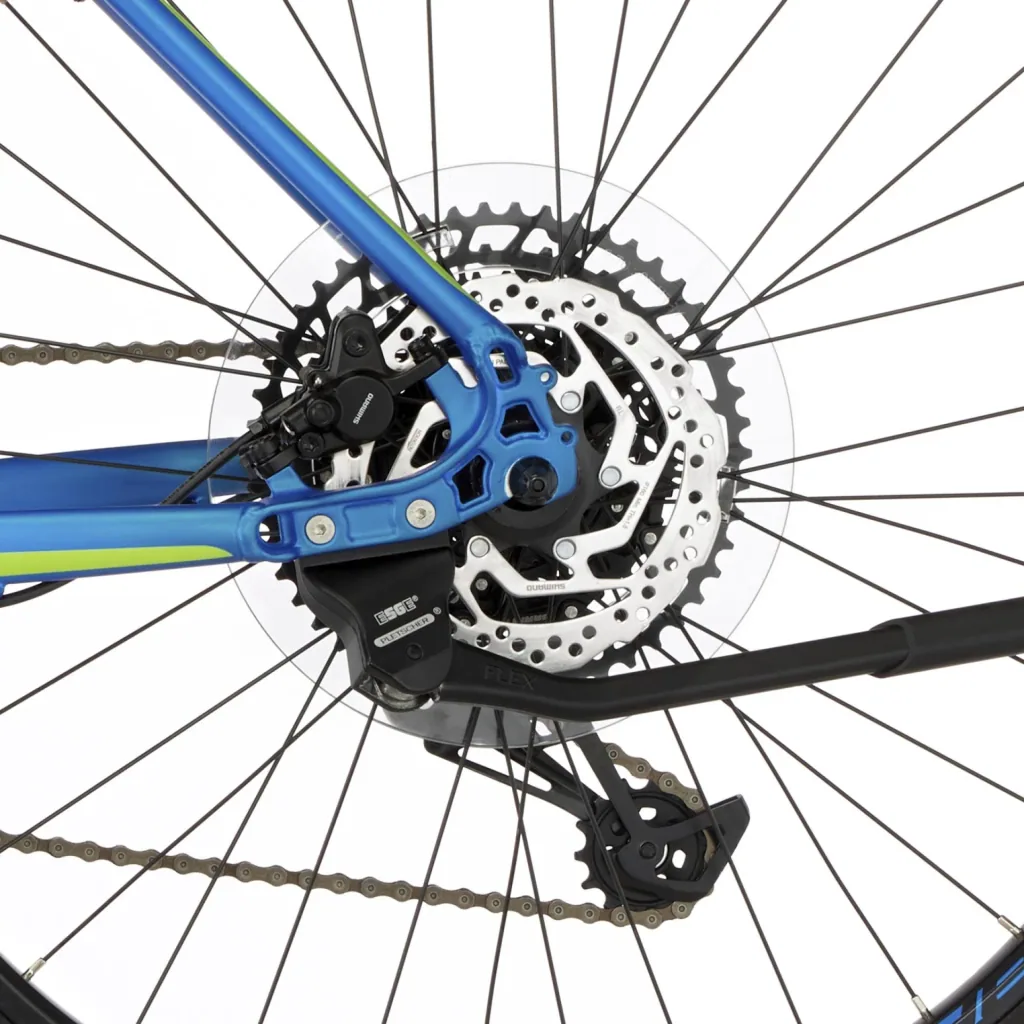 Unisex E-Bike MTB, 29 Zoll, Rahmengröße, 46 cm, 12-Gang Kettenschaltung, blau matt, MONTIS 6.0i