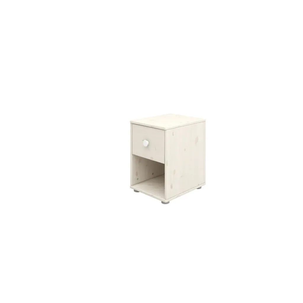 Flexa Kommode - Classic, mit 1 Schublade, 36x51,8 cm, Farbe: Weiß gekalkt / Weiß gekalkt / Weiß