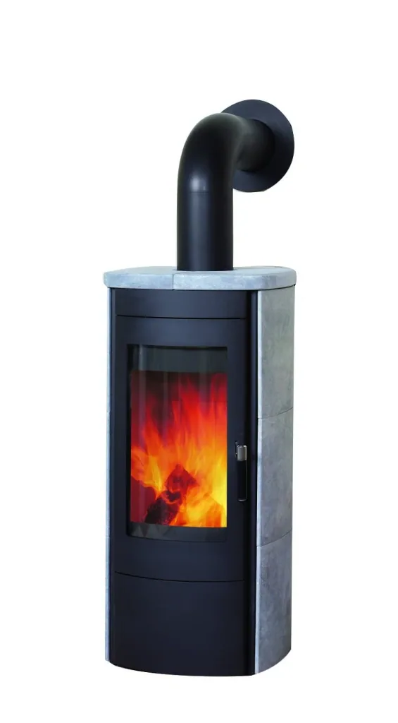 Kaminofen Tiamo EX Naturstein, Dauerbrand, 3in1-Komfortregelung, Externe Zuluft