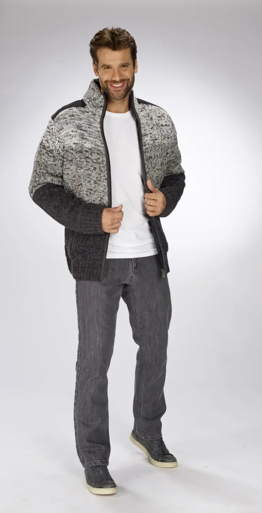 Komfortjeans im 5-Pocket Style, Farbe grau, Gr.54