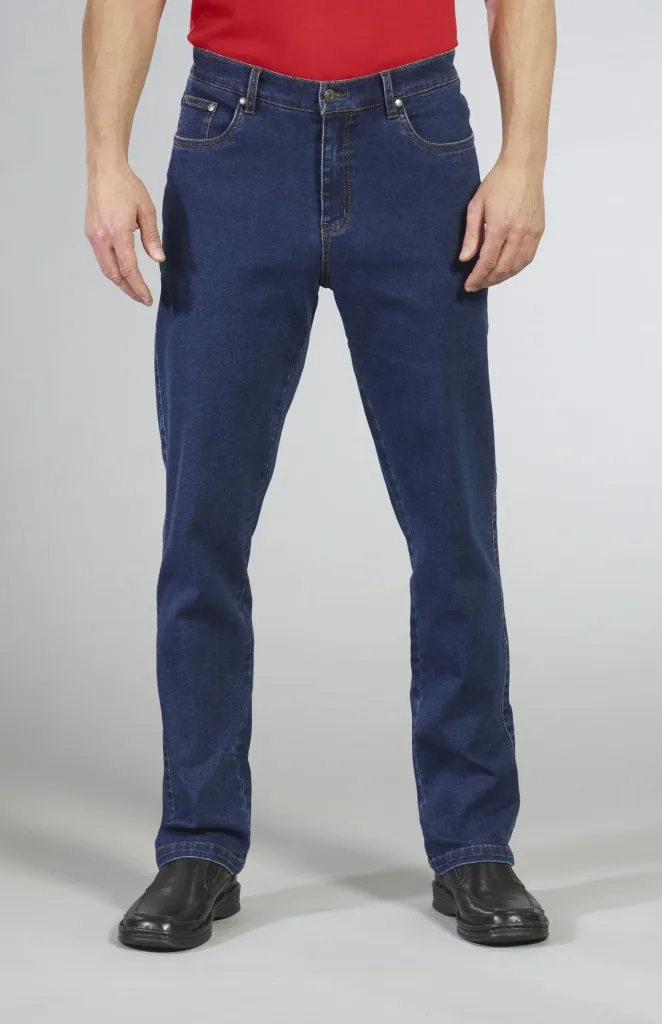 5 Pocket Jeans, Farbe Indigo , Gr.48