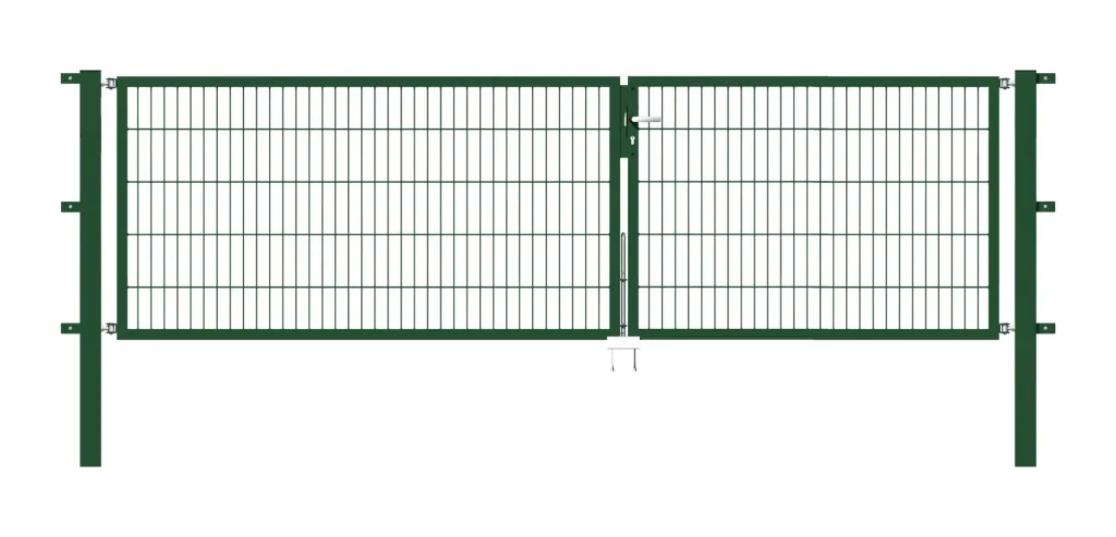 Doppeltor Flexo mit Zubehör, grün, Breite 350 cm, Höhe 100 cm, PF: 80x80 cm