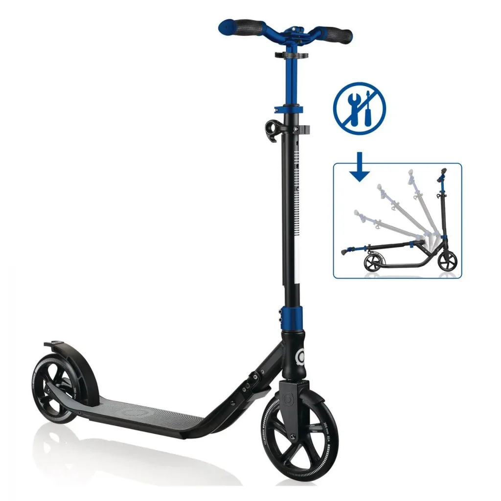 NL 205 Deluxe Tretroller, 205 mm, ABEC 7, Handbremse, höhenverstellbar, Frontfederung, Klappmechanismus, pink