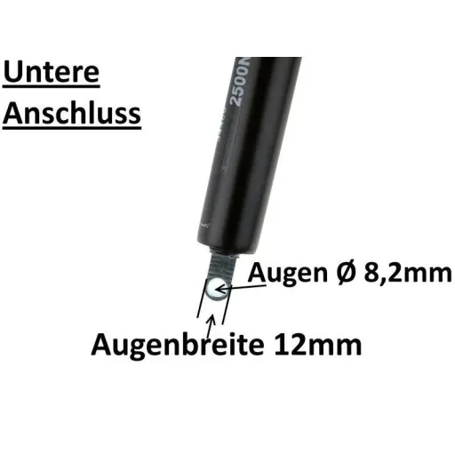 Gasdruckfeder - Gasdruckdämpfer 750N = 75 kg