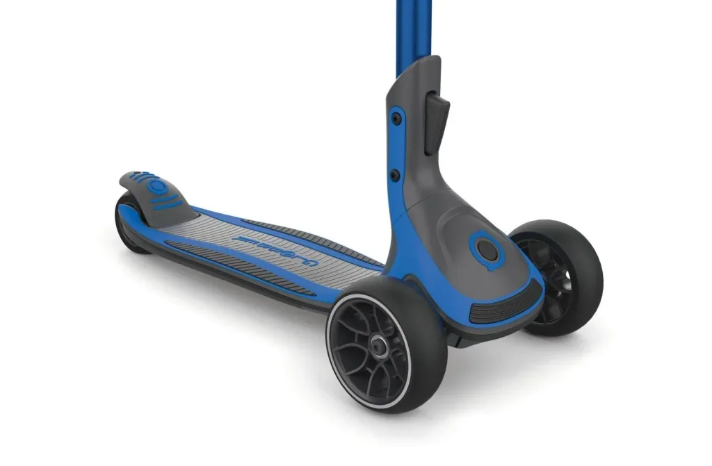 ULTIMUM Tretroller Kinder Erwachsene, 125/90 mm extra breit, ABEC 7, 3-rädrig, höhenverstellbar, dunkelblau