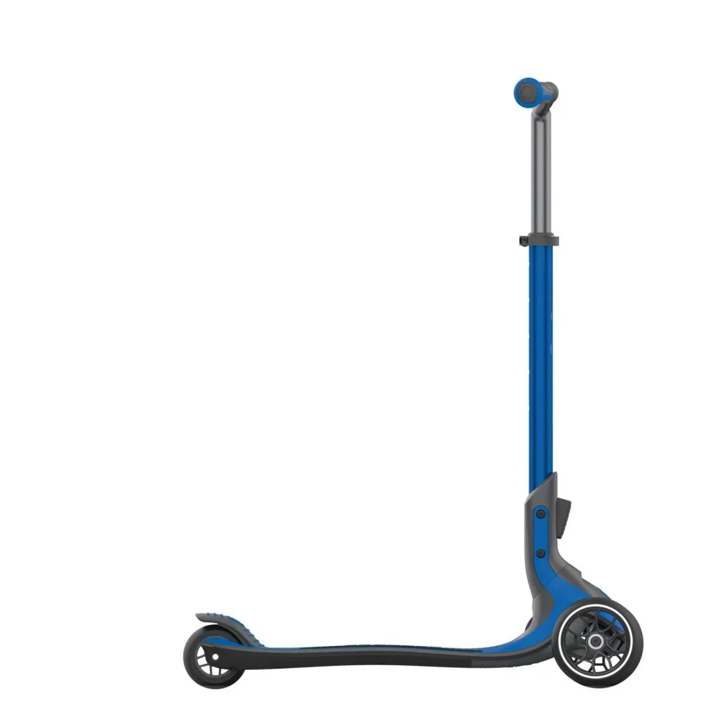ULTIMUM Tretroller Kinder Erwachsene, 125/90 mm extra breit, ABEC 7, 3-rädrig, höhenverstellbar, dunkelblau