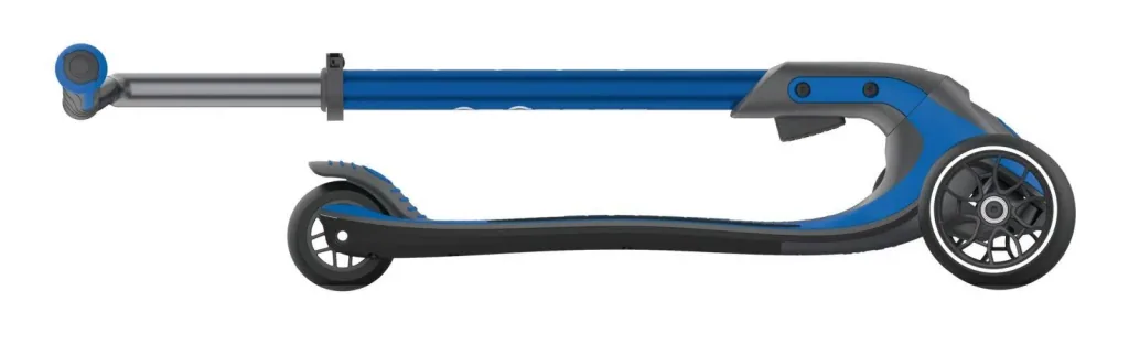 ULTIMUM Tretroller Kinder Erwachsene, 125/90 mm extra breit, ABEC 7, 3-rädrig, höhenverstellbar, dunkelblau