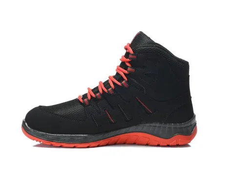 MADDOX black-red Mid ESD S3 Sicherheitsschnürstiefel Gr. 35