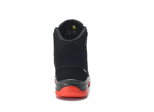 MADDOX black-red Mid ESD S3 Sicherheitsschnürstiefel Gr. 35