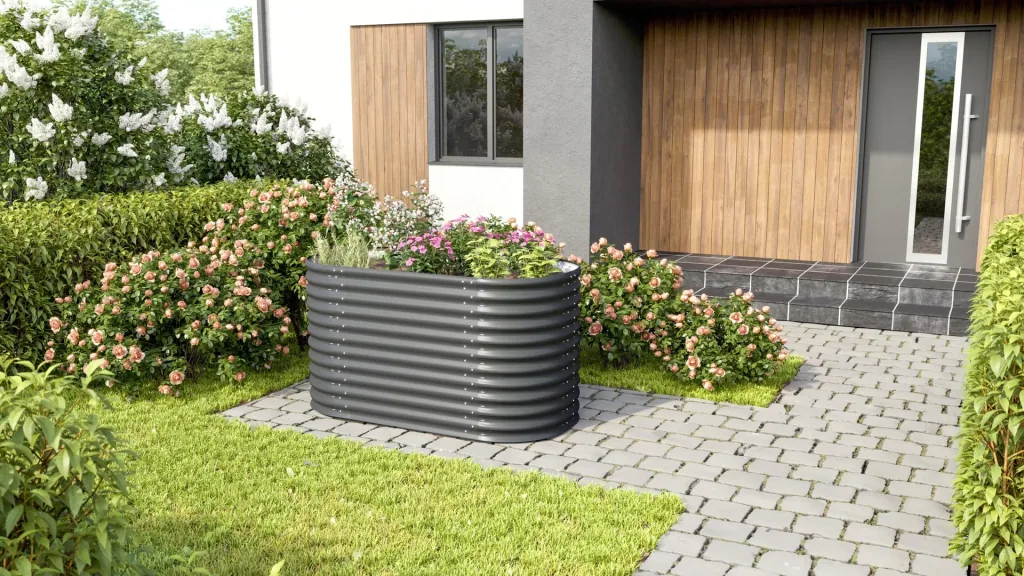 Hochbeet Terra 858, Farbe granit