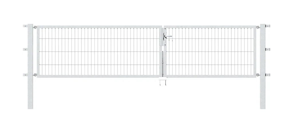 Doppeltor Flexo mit Zubehör, feuerverzinkt, Breite 350 cm, Höhe 120 cm, PF: 80x80 cm