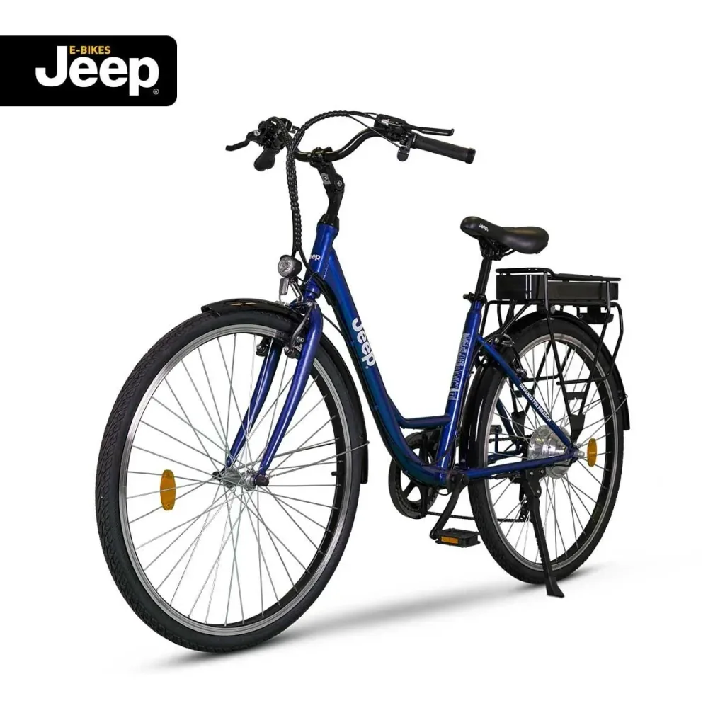 Unisex City E-Bike, 28 Zoll , Rahmengröße 44 cm 6-Gang Kettenschaltung, blau, ECR 3005