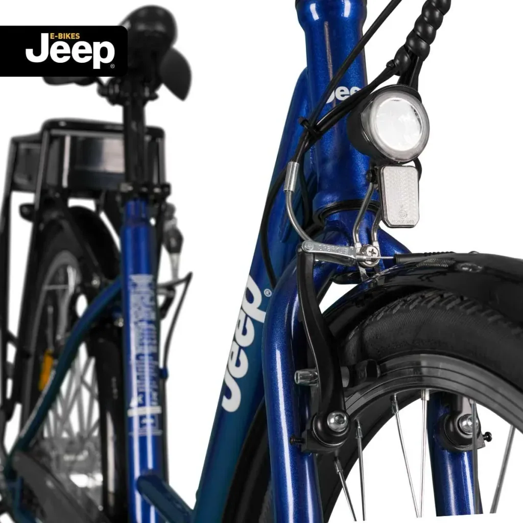 Unisex City E-Bike, 28 Zoll , Rahmengröße 44 cm 6-Gang Kettenschaltung, blau, ECR 3005