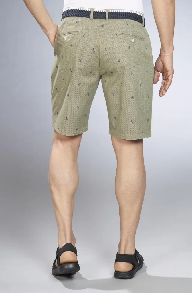 Shorts mit Maritimem Print, Farbe khaki, Gr.M