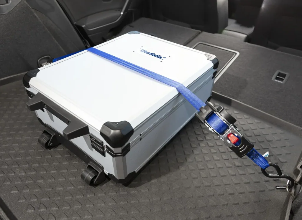 Automatik-Zurrgurt mit S-Haken, 1,8 m x 25 mm