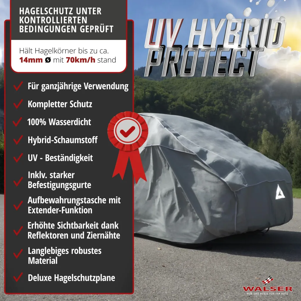 Bus Hagelschutzplane Hybrid UV Protect, Transporter-Hagelschutzgarage Größe L