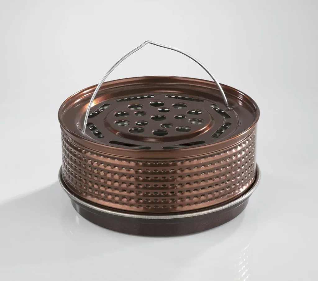 Insektenspiralhalter aus Metall, bronzefarben, inklusive 10 Insektenspiralen