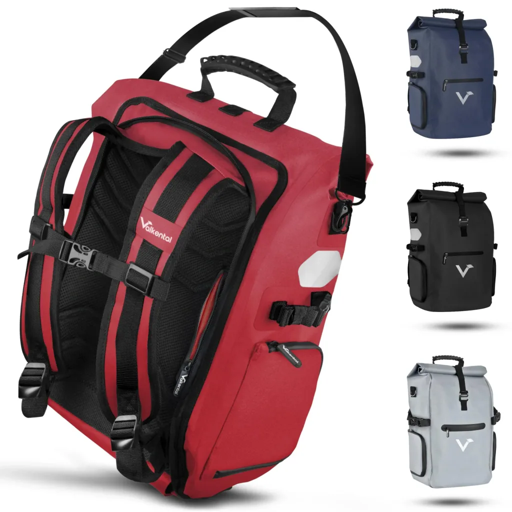 ValkPro 3 in 1 Fahrradtasche, Rot