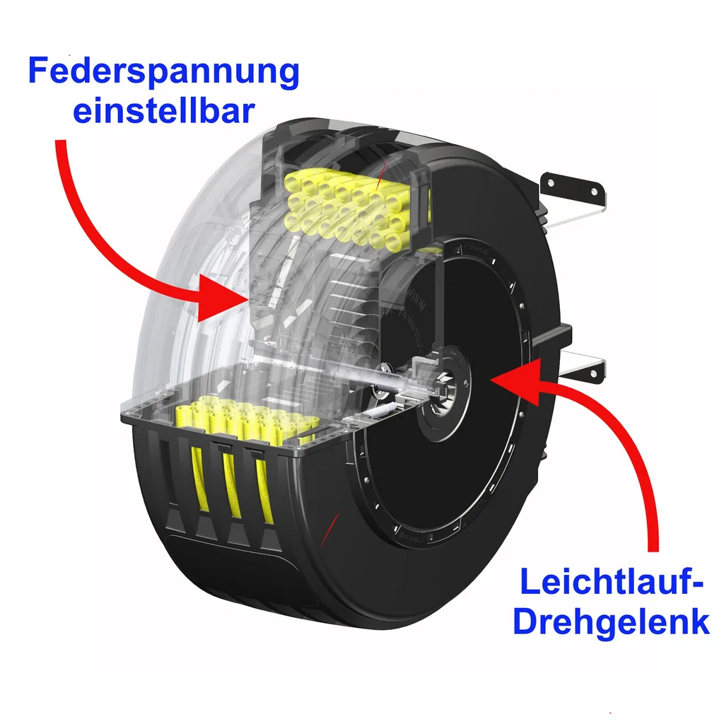 Schlauchaufroller, Wandhalter "DR100-R3"