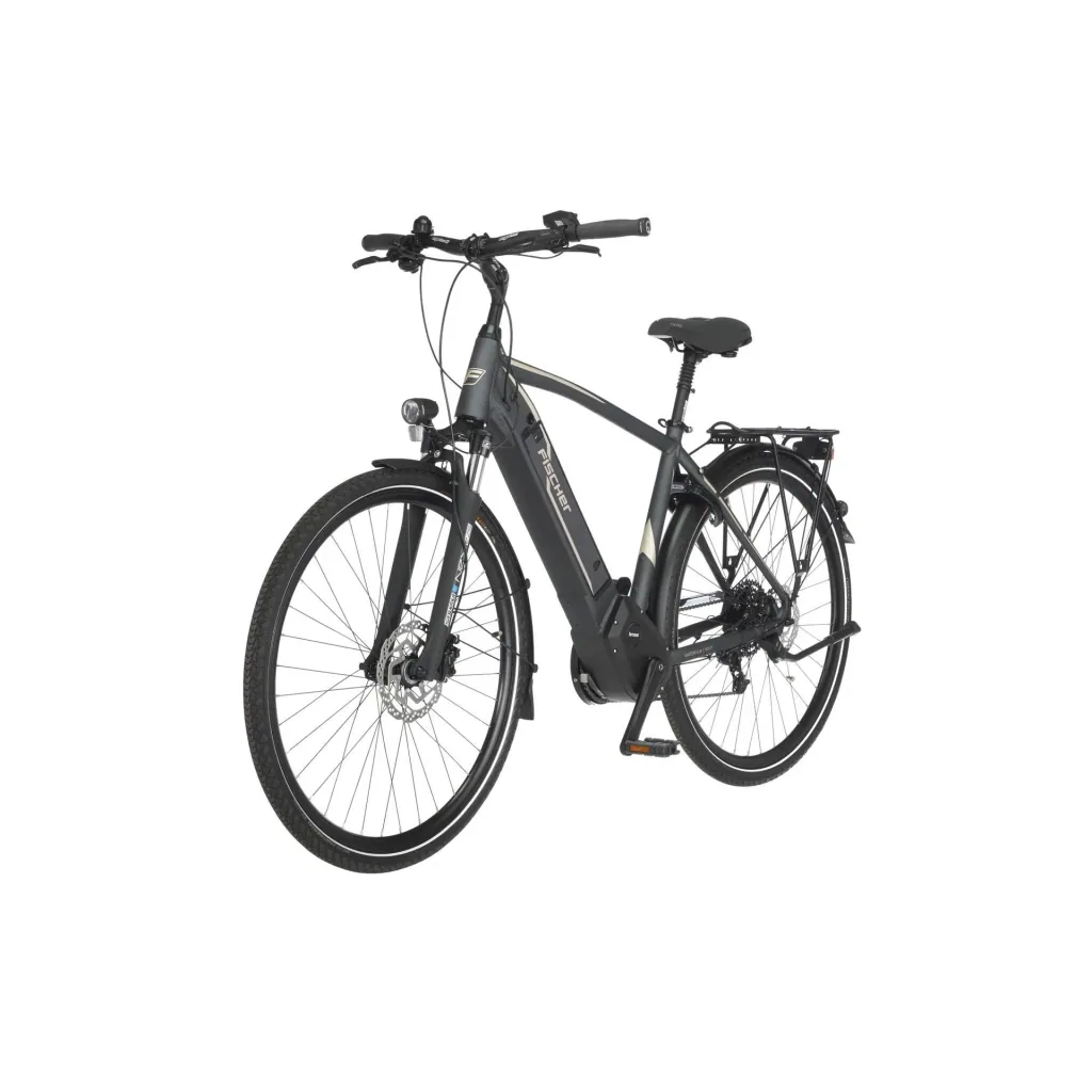 Herren E-Bike Trekking, 28 Zoll, Rahmengröße 55 cm,10-Gang Kettenschaltung, schiefergrau matt, VIATOR 5.0i