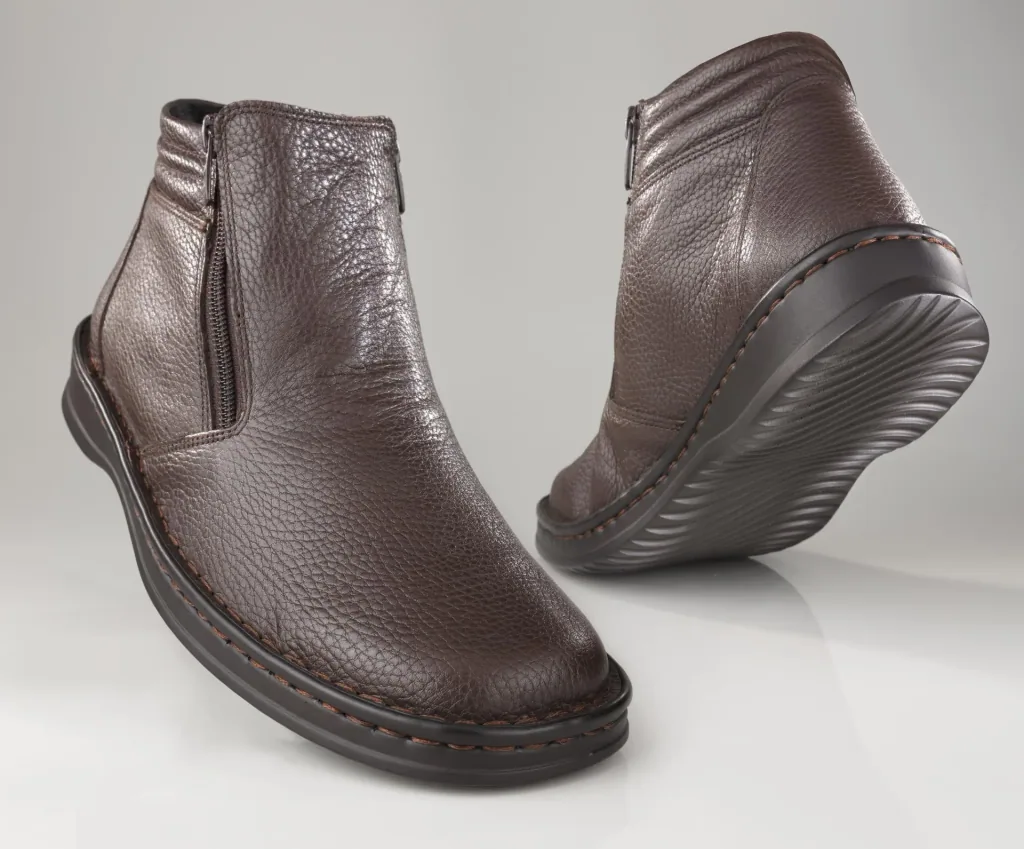 Halbstiefel mit Reißverschluß, Farbe braun, Gr.40