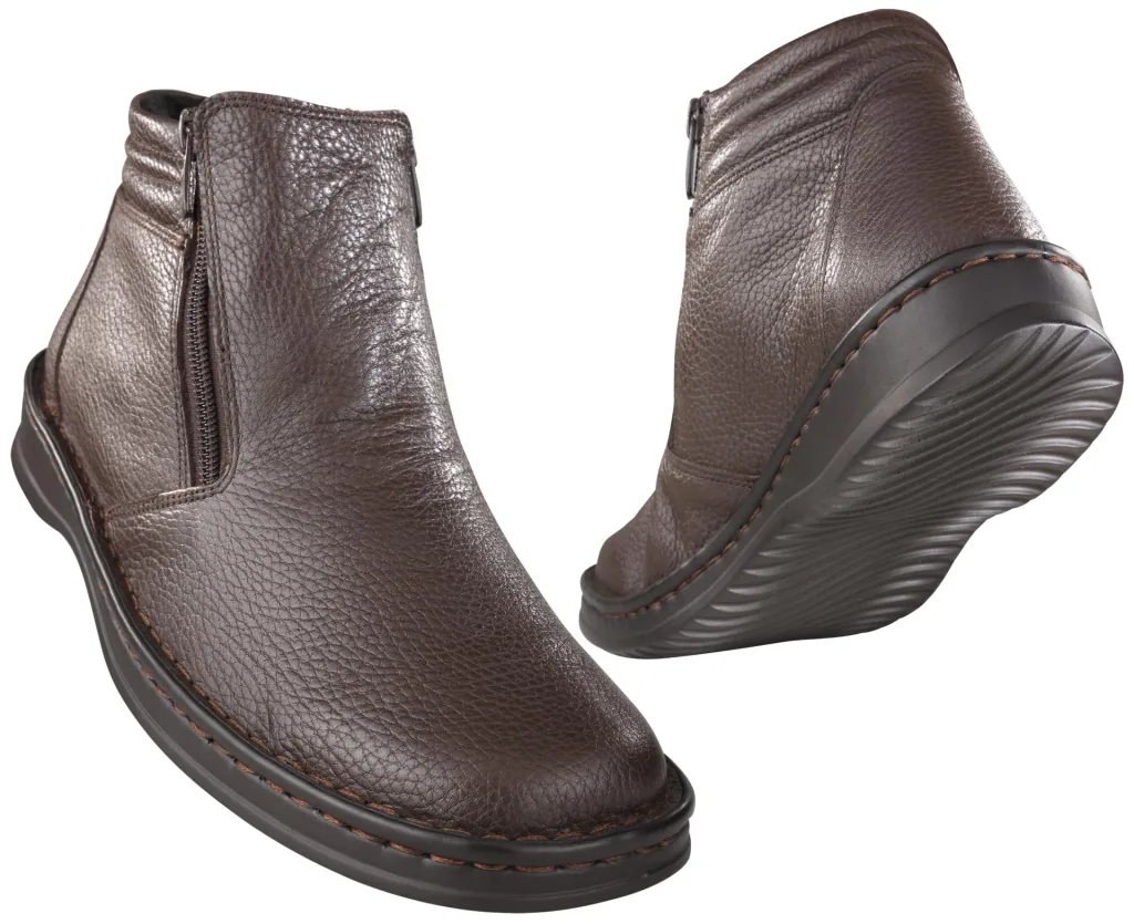 Halbstiefel mit Reißverschluß, Farbe braun, Gr.40
