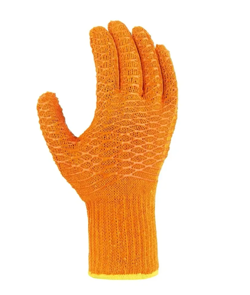 Grobstrick-Handschuh CRISS CROSS orange Gr. 10