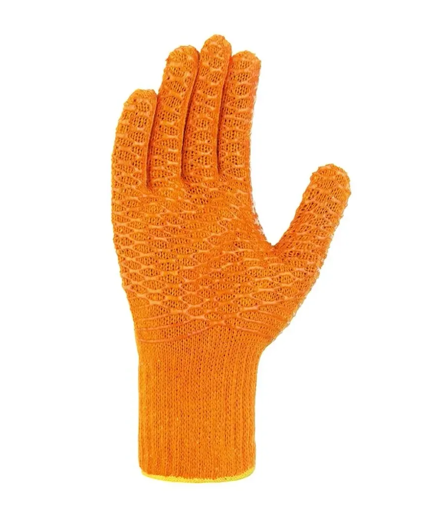 Grobstrick-Handschuh CRISS CROSS orange Gr. 10